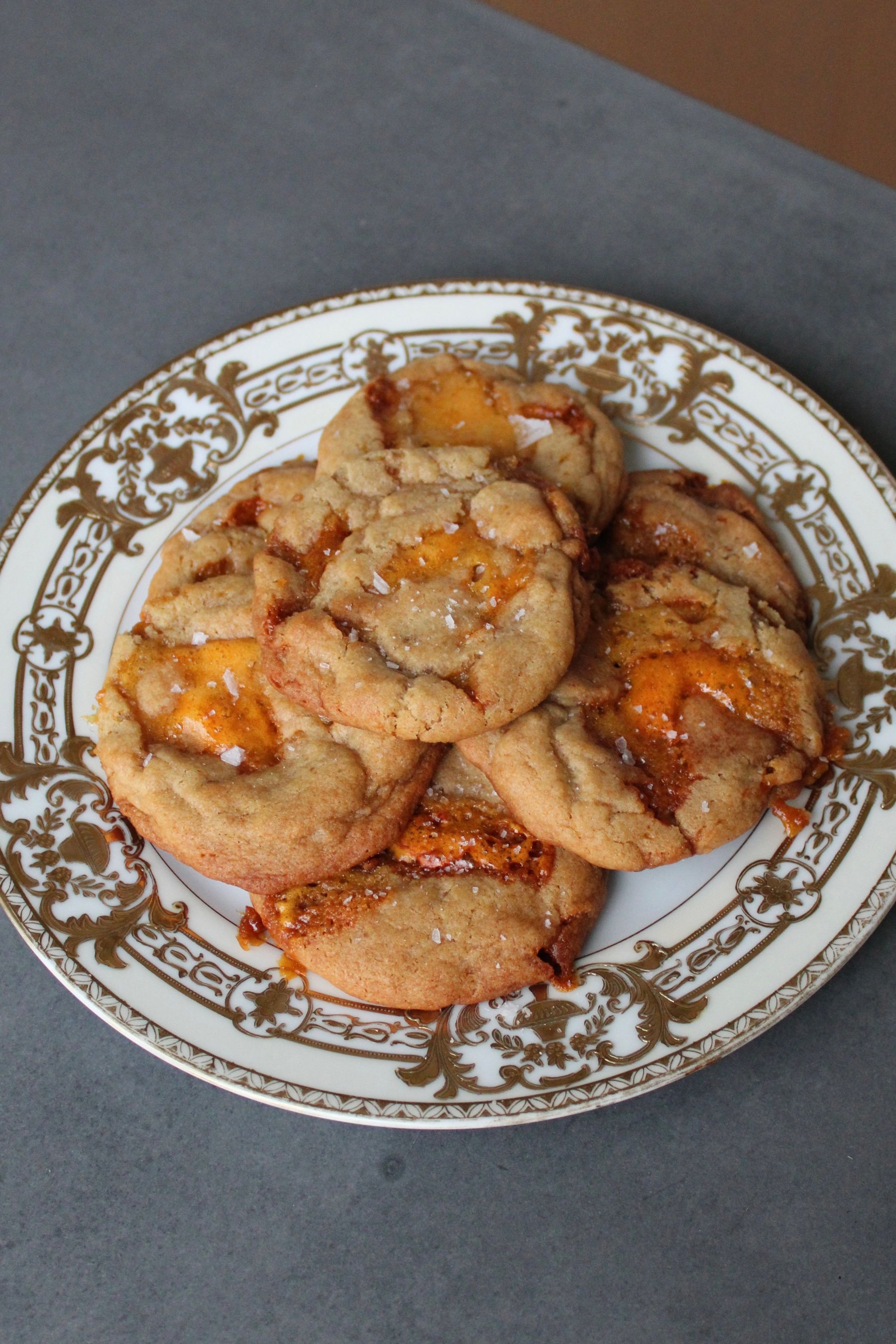 Salted Honeycomb Cookies