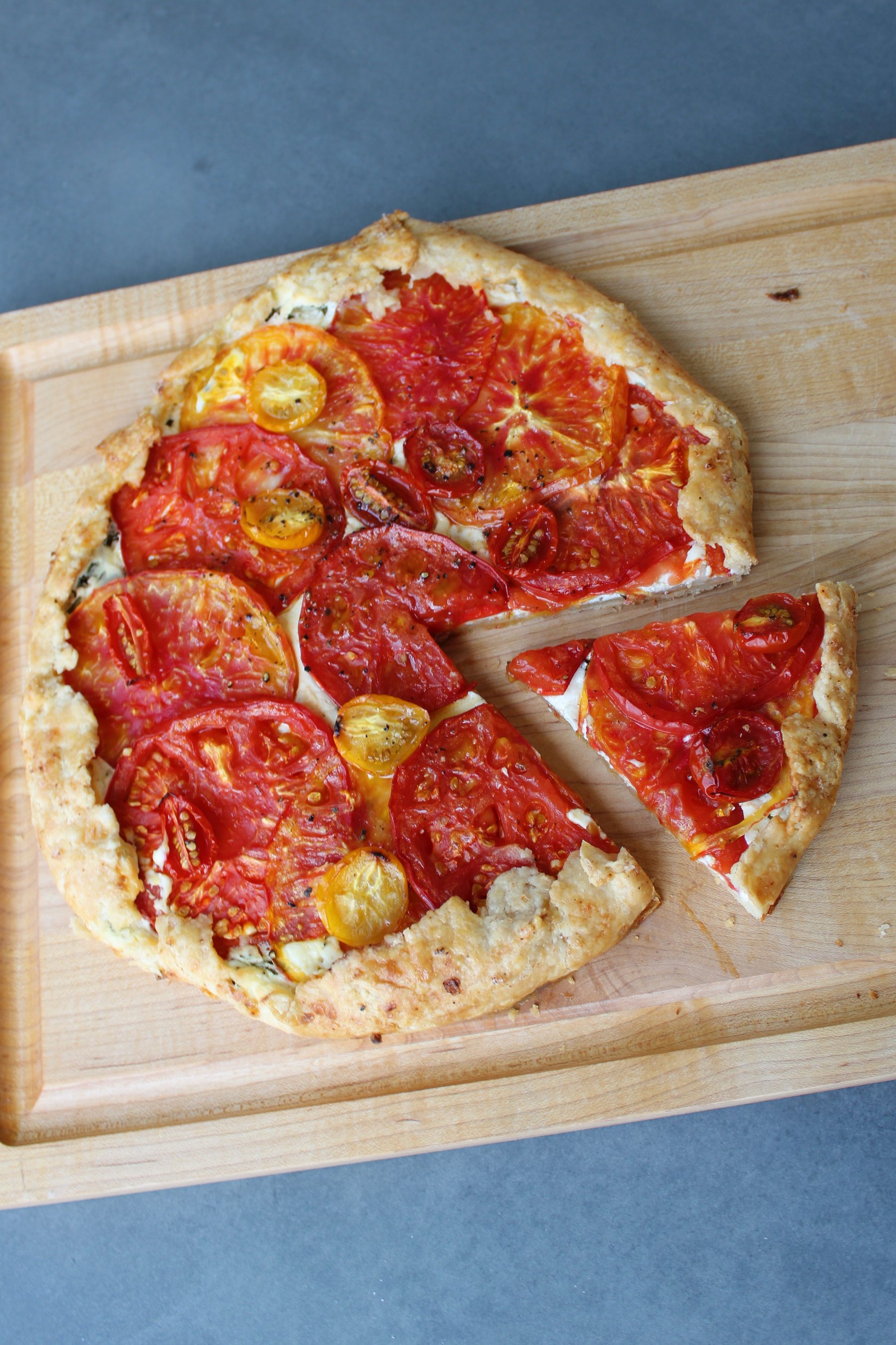 Tomato & Whipped Ricotta Galette